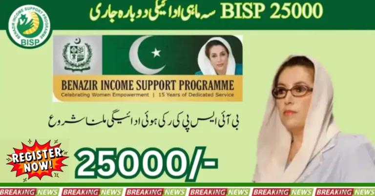 BISP 25000 Quarterly Payment Has Been Reissued