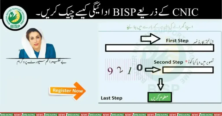 Check BISP New Payments Online: Latest Update Using Your CNIC