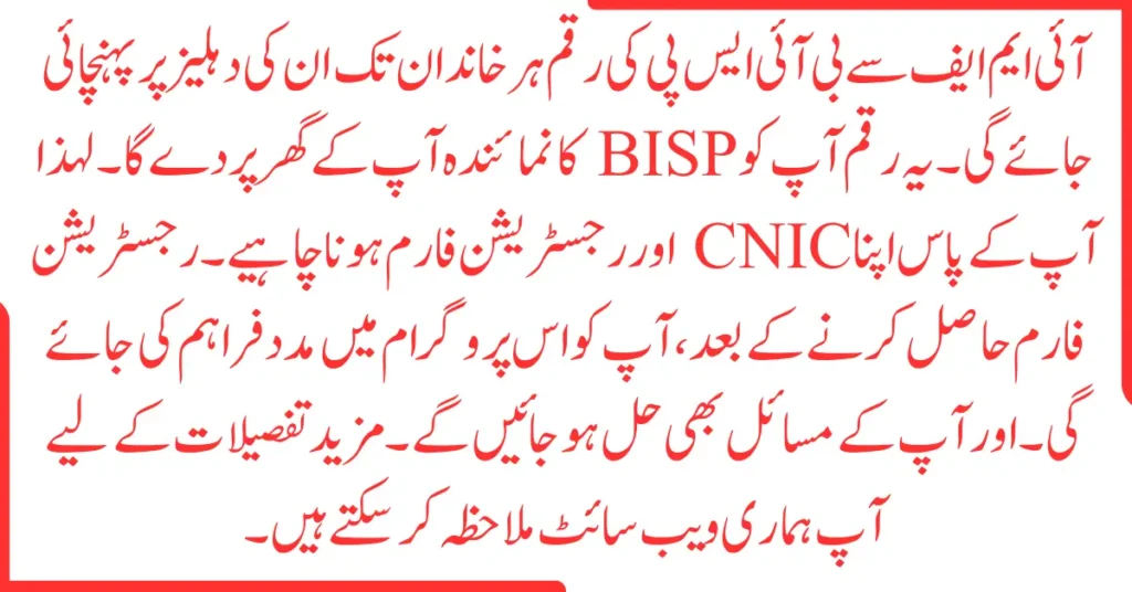 IMF's Decision To Provide 10 Crore BISP Assistance