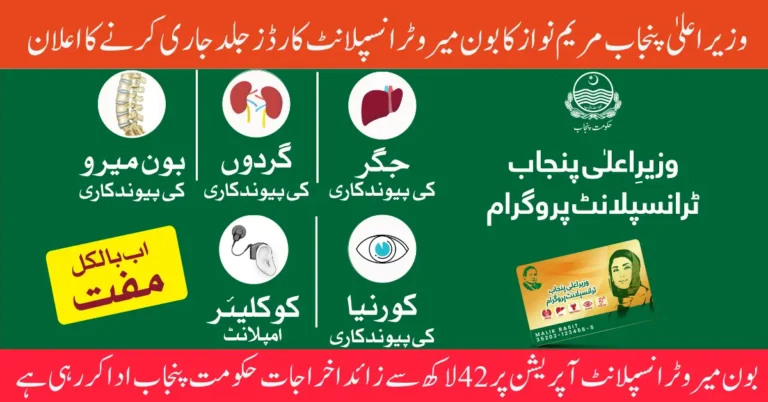 CM Punjab Maryam Nawaz to Launch Bone Marrow Transplant Card Soon for Patients
