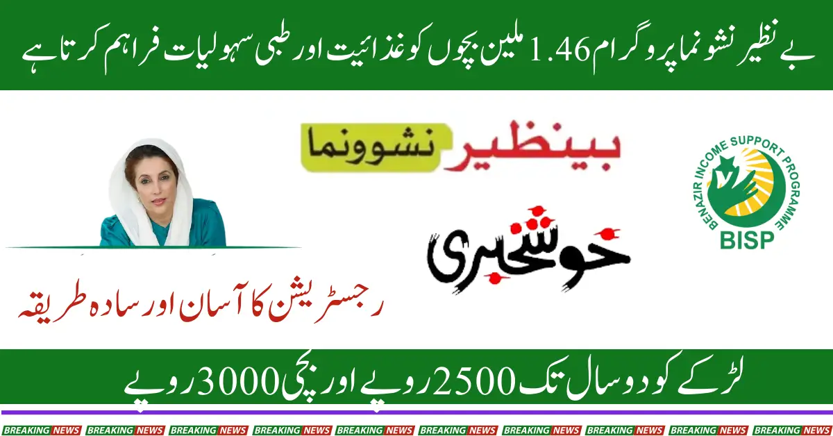 Benazir Nashonuma Program Provides Nutrition & Medical Facilities to 1.46 Million Children
