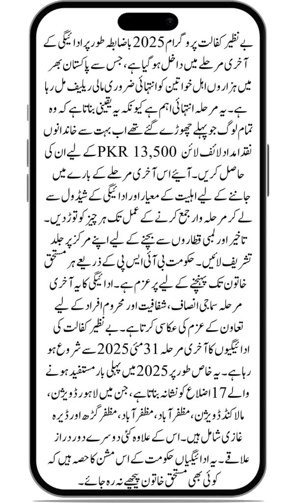 Benazir Kafaalat Full Payment Timeline & Step-by-Step Disbursement Guide 2025
