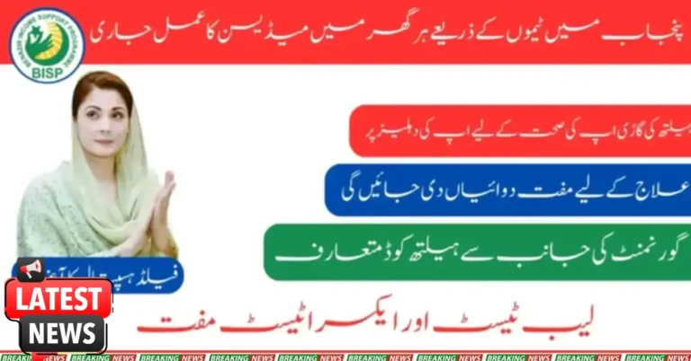 CM Punjab's Healthcare Services At Your Doorstep