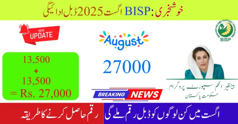 Complete Guide to BISP 8171 Phase 3 – August 2025 Payments & Eligibility by District