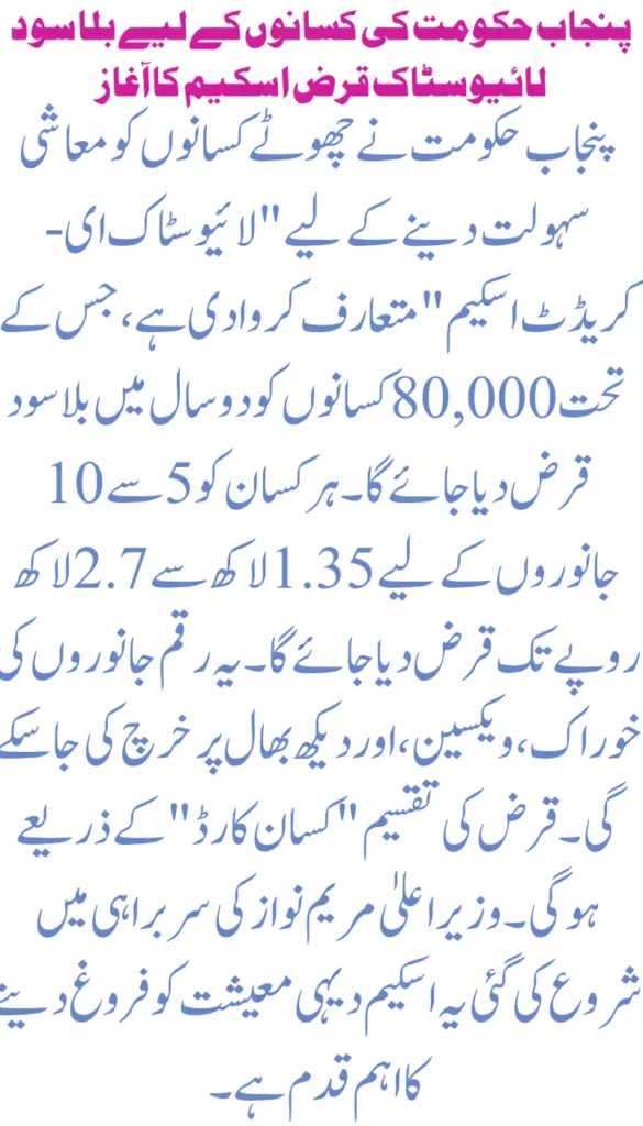 Punjab Launches Interest-Free Livestock Loans for 80,000 Farmers