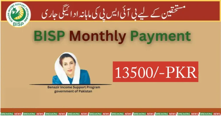 Monthly Payment Of Benazir Income Support Program Released
